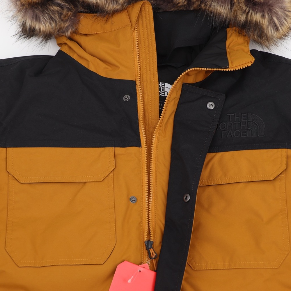 The North Face Men’s Gotham XL Hooded Down Jacket Timber Tan Black - Picture 5 of 13